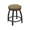 Holland Bar Stool Co 18" Swivel Vanity Stool, Pewter Finish, Canter Sand Seat 80218PW013 - alternate 1